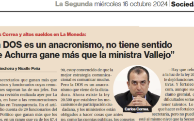 Entrevista a Carlos Correa: «La DOS es un anacronismo, no tiene sentido que Achurra gane más que la ministra Vallejo».